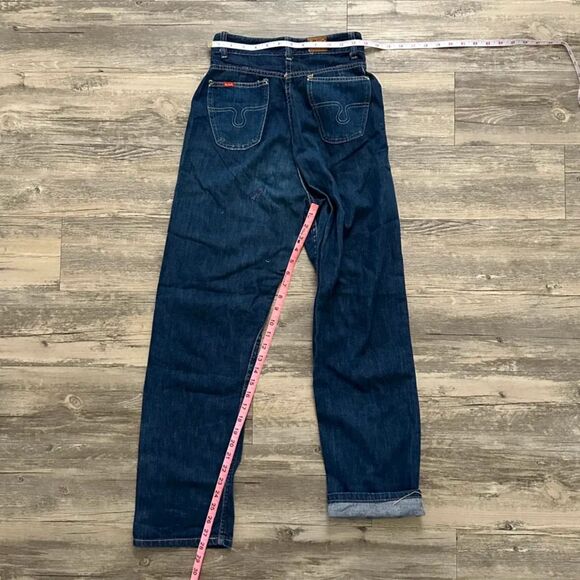 Vintage 50s 60s Buckaroo Gal By Big Smith Selvedge Denim Peal Snap Jeans 26x28 - Picture 7 of 7